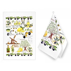 Kuchyňské utěrky - sada 2 kusů - Olivy