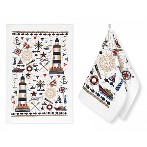 Kuchyňské utěrky - sada 2 kusů - Moře