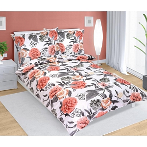 Bavlněné povlečení DELUXE 140x200+70x90 Pivoňky