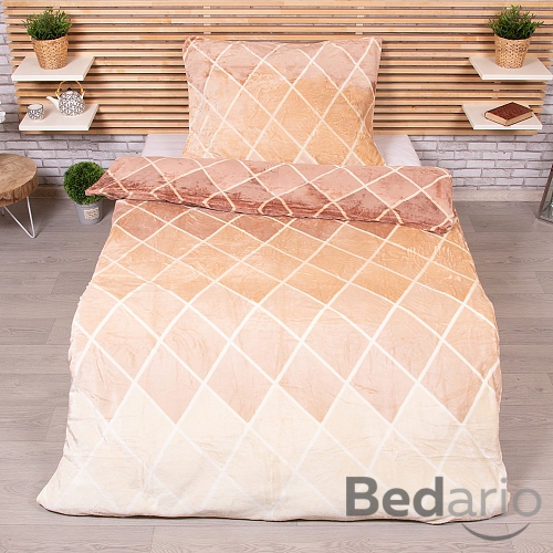 Mikroplyšové povlečení Premium 140x200+70x90 Parallels