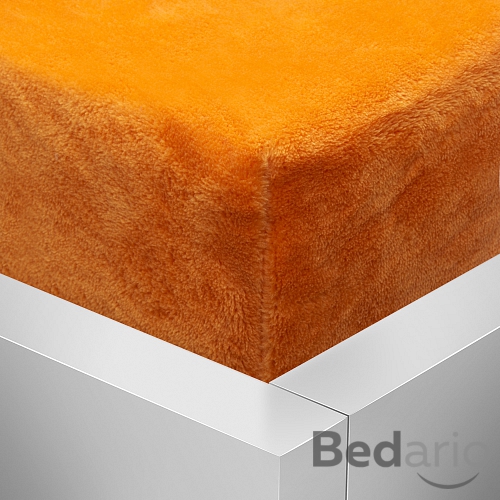 OBOUSTRANNÉ Mikroflanelové prostěradlo DELUXE 90x200 - Oranžová