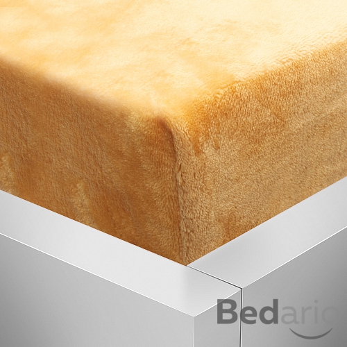 OBOUSTRANNÉ Mikroflanelové prostěradlo DELUXE 90x200 - Žluto-oranžová