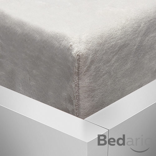 OBOUSTRANNÉ Mikroflanelové prostěradlo DELUXE 90x200 - Světle šedá