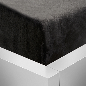 OBOUSTRANNÉ Mikroflanelové prostěradlo DELUXE 90x200 - Černá