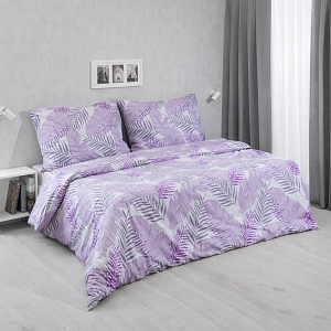 Francouzské bavlněné povlečení 220x200+2x70x90 Irina fialová