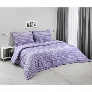 Bavlněné povlečení 140x200+70x90 Etnický styl šedá