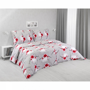 Krepové povlečení STANDARD 140x200+70x90 Lilie rudé