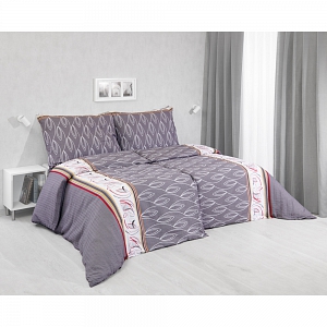 Krepové povlečení STANDARD 140x200+70x90 Variace šedá