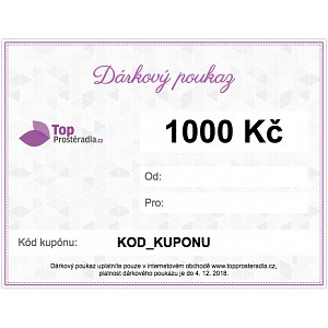 Dárkový poukaz na 1000 Kč