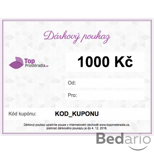 Dárkový poukaz na 1000 Kč