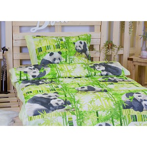 Bavlněné povlečení PANDY 140x200+70x90