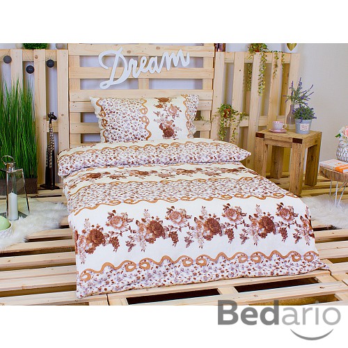 Mikroplyšové povlečení Premium 220x200+2x70x90 Julie