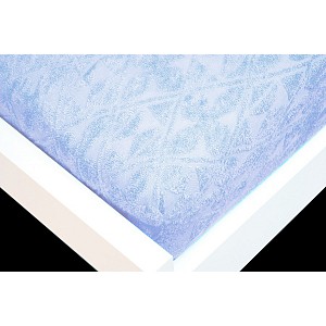 Žakárové prostěradlo 180x200 Premium - Nebeská modř