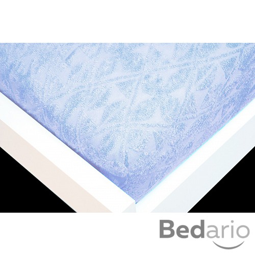 Žakárové prostěradlo 180x200 Premium - Nebeská modř