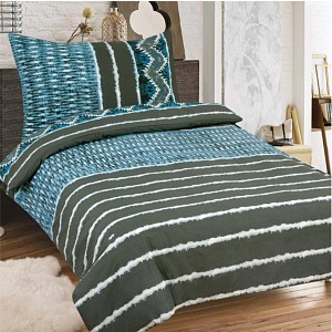 Bavlněné povlečení 140x200+70x90 Fiber Grey