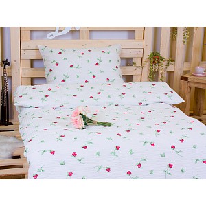 Krepové povlečení TOP 140x200+70x90 Kvítek
