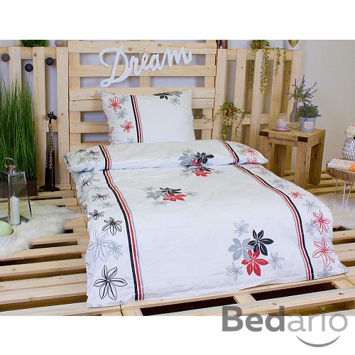 Saténové povlečení VÍNOVÉ LINIE 140x200+70x90