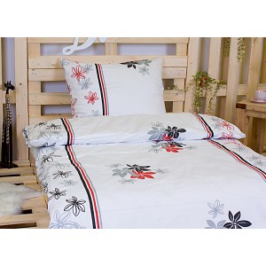 Saténové povlečení VÍNOVÉ LINIE 140x200+70x90