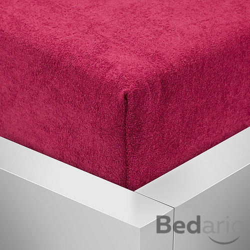 Froté prostěradlo 160x200 Premium - Vínová
