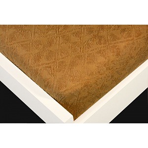 Žakárové prostěradlo 180x200 Premium - Kávová