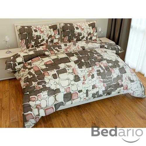 Mikroplyšové povlečení Premium 140x200+70x90 Stones