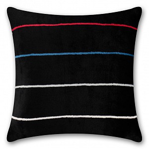 Povlak na polštářek mikroflanel 40x40 - Černé linie