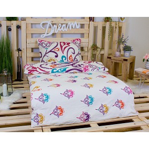 FLANELOVÉ POVLEČENÍ TOP ECONOMY 140x200+70x90 Joy