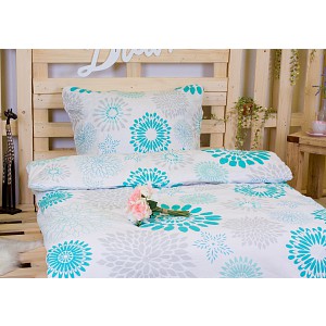 FLANELOVÉ POVLEČENÍ TOP ECONOMY 140x200+70x90 Fairy tyrkys