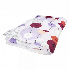 Francouzská prošívaná přikrývka 200x220 Květovaná růžová