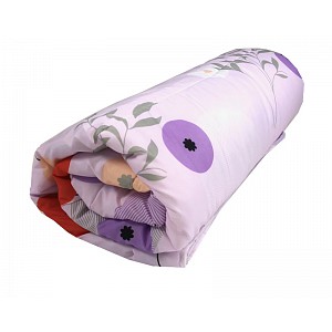 Francouzská prošívaná přikrývka 200x220 Květovaná růžová