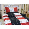 Krepové povlečení DELUXE 140x200+70x90 Červené šachy