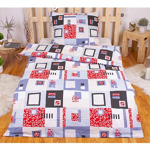 Krepové povlečení EXCLUSIVE 140x200+70x90 Patchwork
