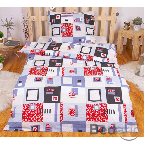 Krepové povlečení EXCLUSIVE 140x200+70x90 Patchwork