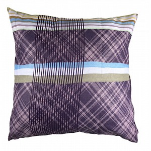 Bavlněný povlak Modro-fialové karo 40x40