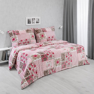 Francouzské mikroplyšové povlečení Premium 220x200+2x70x90 Roses