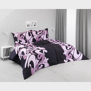 Sada povlečení na dvě lůžka 140x200+70x90 Tattoo pink-black