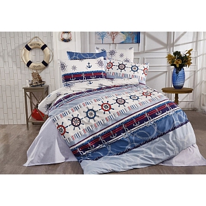 Francouzské bavlněné povlečení DELUXE 220x200+2x70x90 Námořník