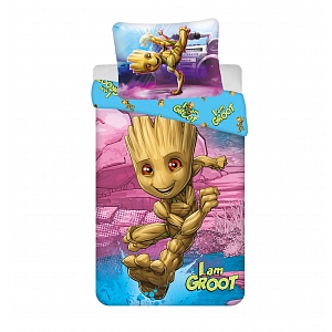 Bavlněné povlečení 140x200+70x90 I am Groot