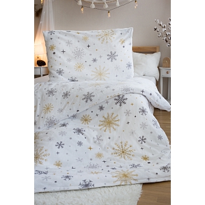 Mikroplyšové povlečení EXCLUSIVE 140x200+70x90 Zima
