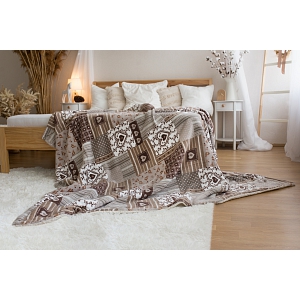 Deka beránek EXCLUSIVE 150x200 Patchwork béžový