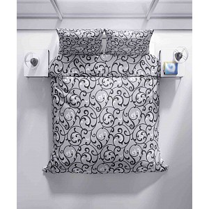 Bavlněné povlečení 140x200+70x90 Šedý orient