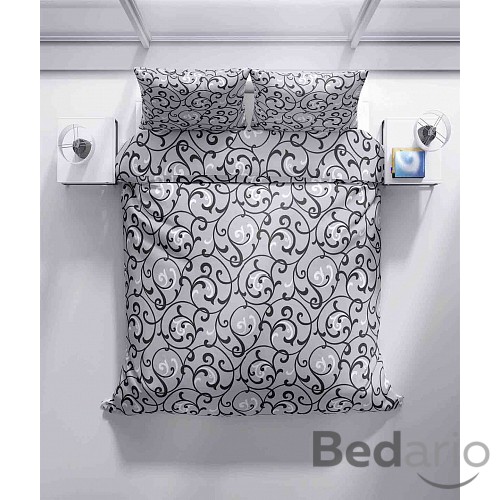 Bavlněné povlečení 140x200+70x90 Šedý orient