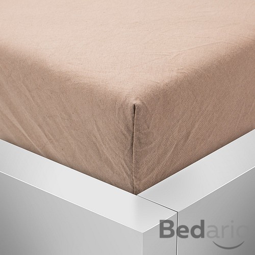 Jersey prostěradlo 140x200 Premium - Světle Hnědá