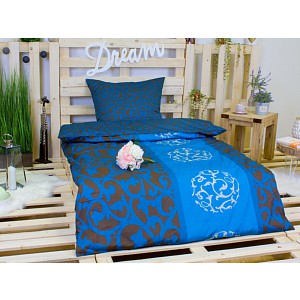 Saténové povlečení KRÁLOVSKÝ ORNAMENT 140x200+70x90