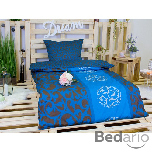 Saténové povlečení KRÁLOVSKÝ ORNAMENT 140x200+70x90