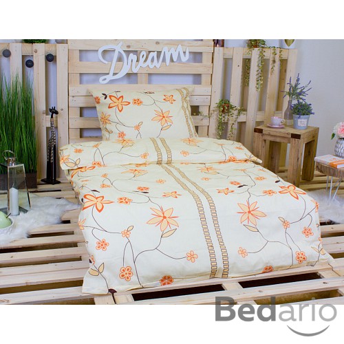 Bavlněné povlečení Vanilkový květ 140x200+70x90