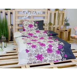 Bavlněné povlečení Flowers 140x200+70x90