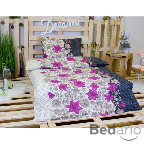 Bavlněné povlečení Flowers 140x200+70x90