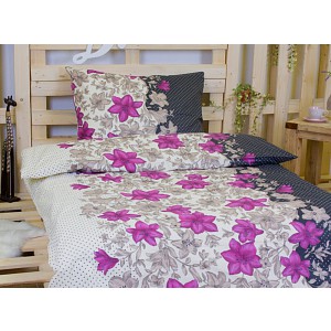 Bavlněné povlečení Flowers 140x200+70x90