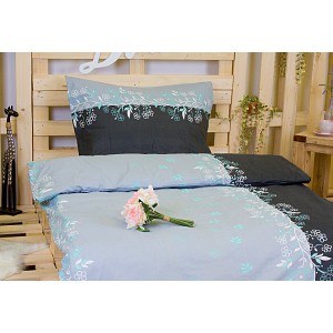 Bavlněné povlečení 140x200+70x90 Styl černý